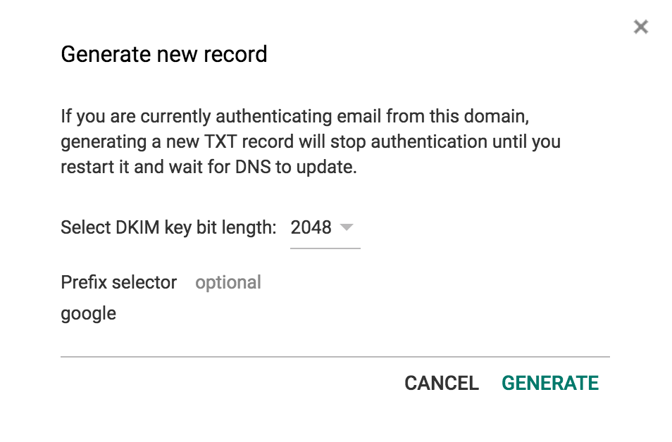 generate dkim key to Guide  (DKIM) minute Mail Identified GreatHorn 5 DomainKeys